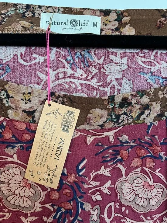 NWT Natural Life Berkley Maxi Dress in Mauve India Vines - M - Picture 2 of 14